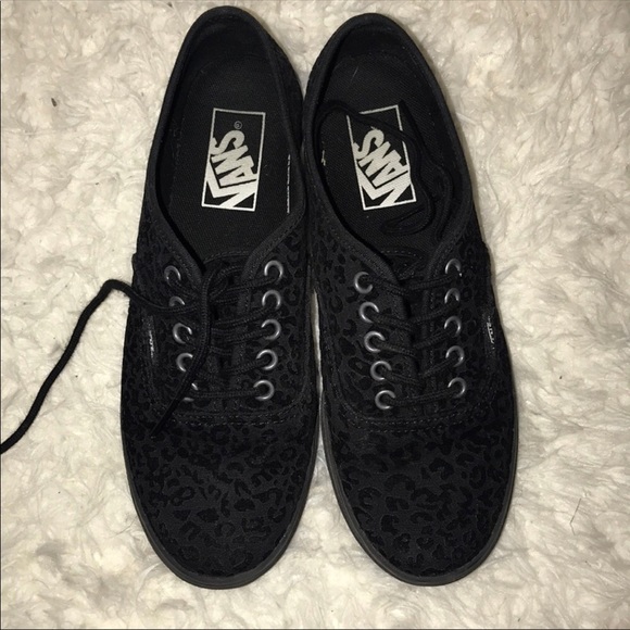 black cheetah vans
